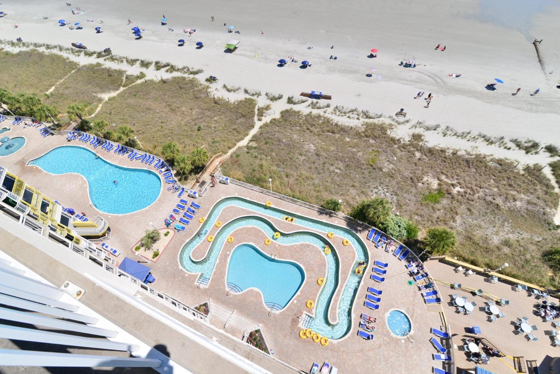 Oceanfront Top Location Modern Resort Lazy River Huge Pool Oasis Myrtle Beach Eksteriør bilde